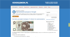 Desktop Screenshot of googlemon.pl